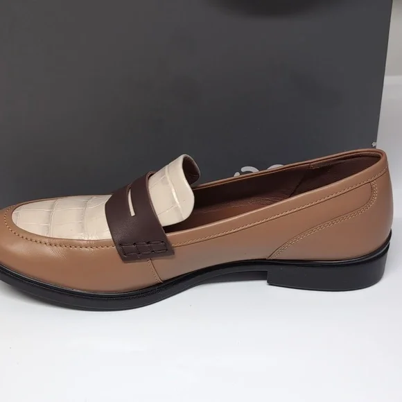 ECCO Loafers Cashmere/Chocolate US 9.5 EURO 40 NEW - Picture 3 of 11